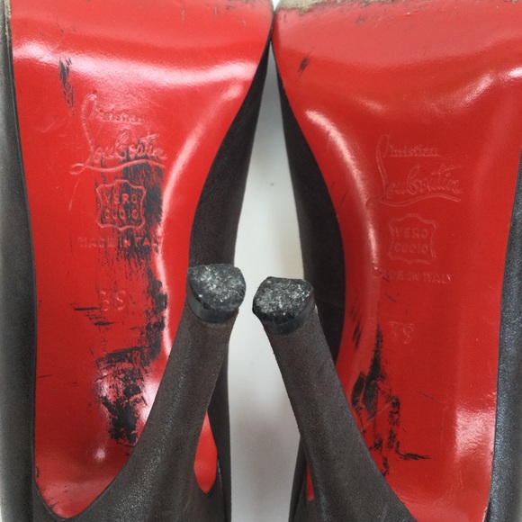 Christian Louboutin High Heels Luxury Size 39 Peep Toe Formal Office Party - Picture 5 of 16